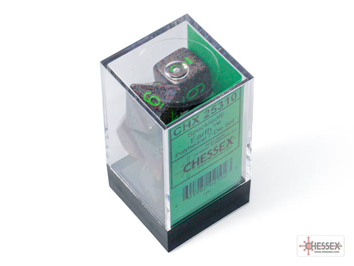 Speckled Earth Polyhedral 7-Dice Set - CHX25310